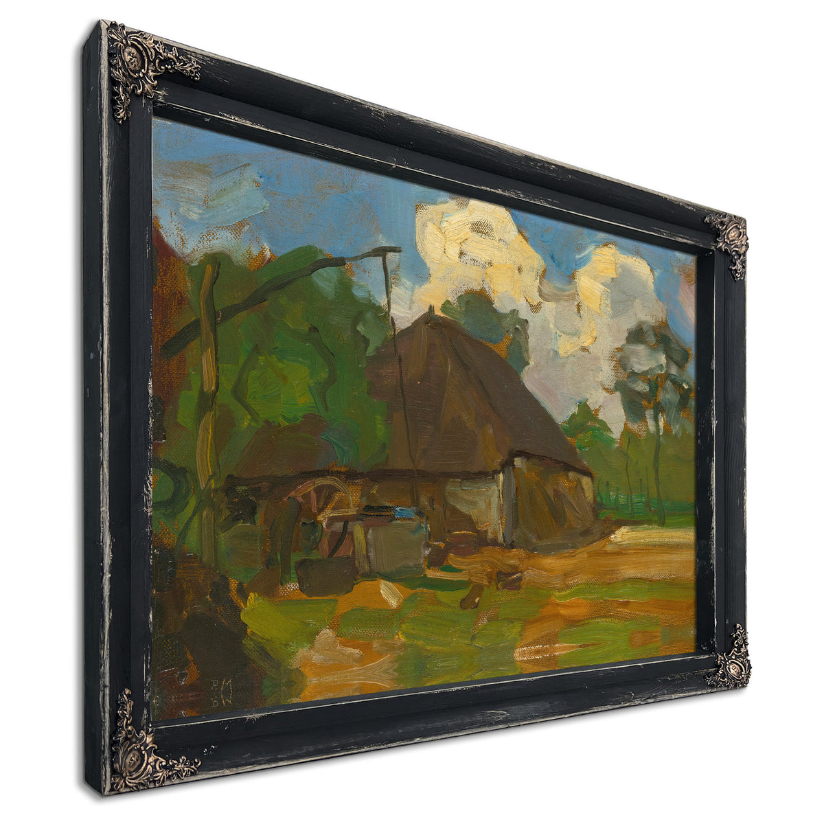 Farm Building Well Daylight Circa 1907 By Piet Mondrian