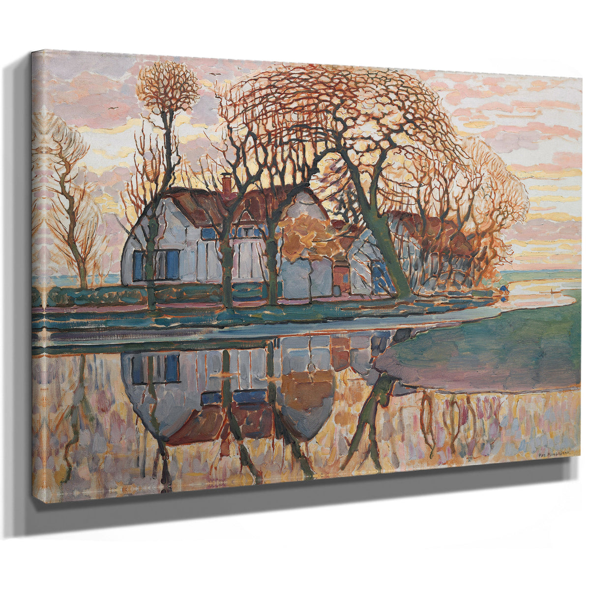 Farm Near Duivendrecht C 1916 By Piet Mondrian