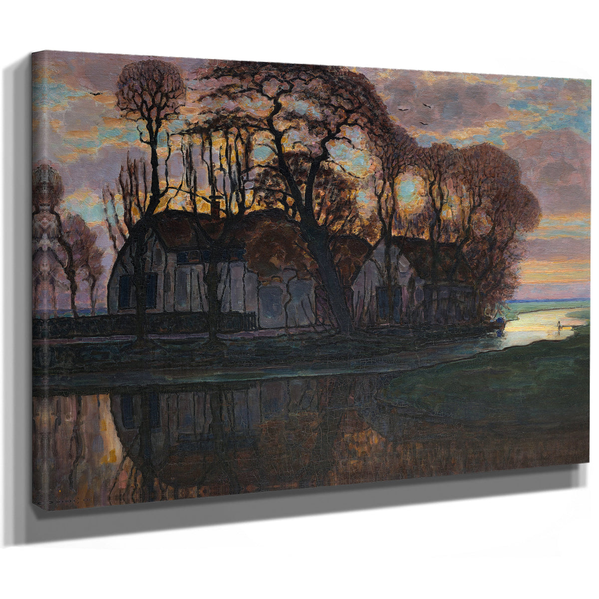 Farm Near Duivendrecht the Evening By Piet Mondrian