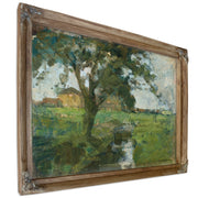 Farm Setting Foreground Tree By Piet Mondrian