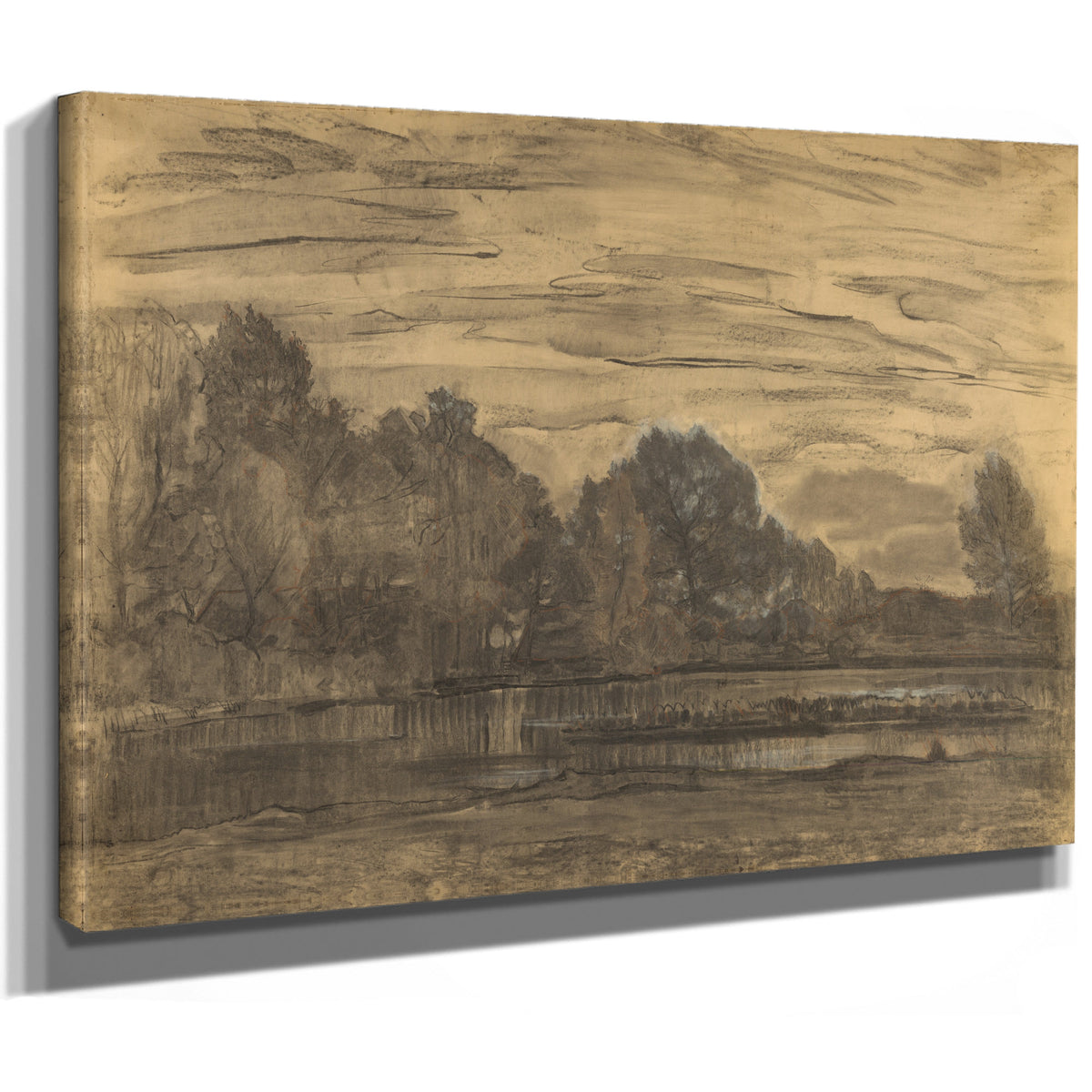 Fen Near Saasveld Ca 1907 By Piet Mondrian