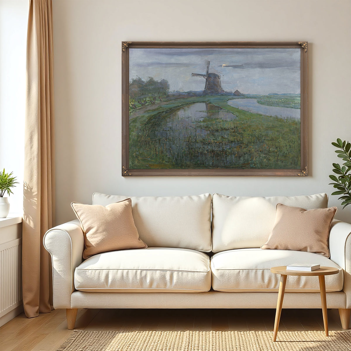 Oostzijdse Mill Along River Gein By Piet Mondrian