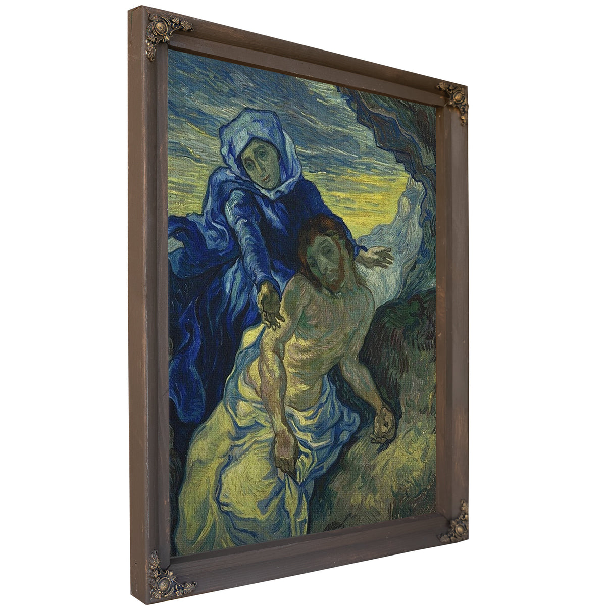 Pieta (After Delacroix) Saint Remy (Piedad Saint Remy) By Vincent Van Gogh