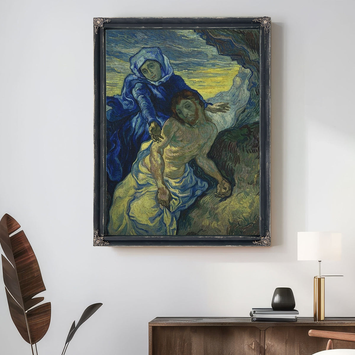 Pieta (After Delacroix) Saint Remy (Piedad Saint Remy) By Vincent Van Gogh