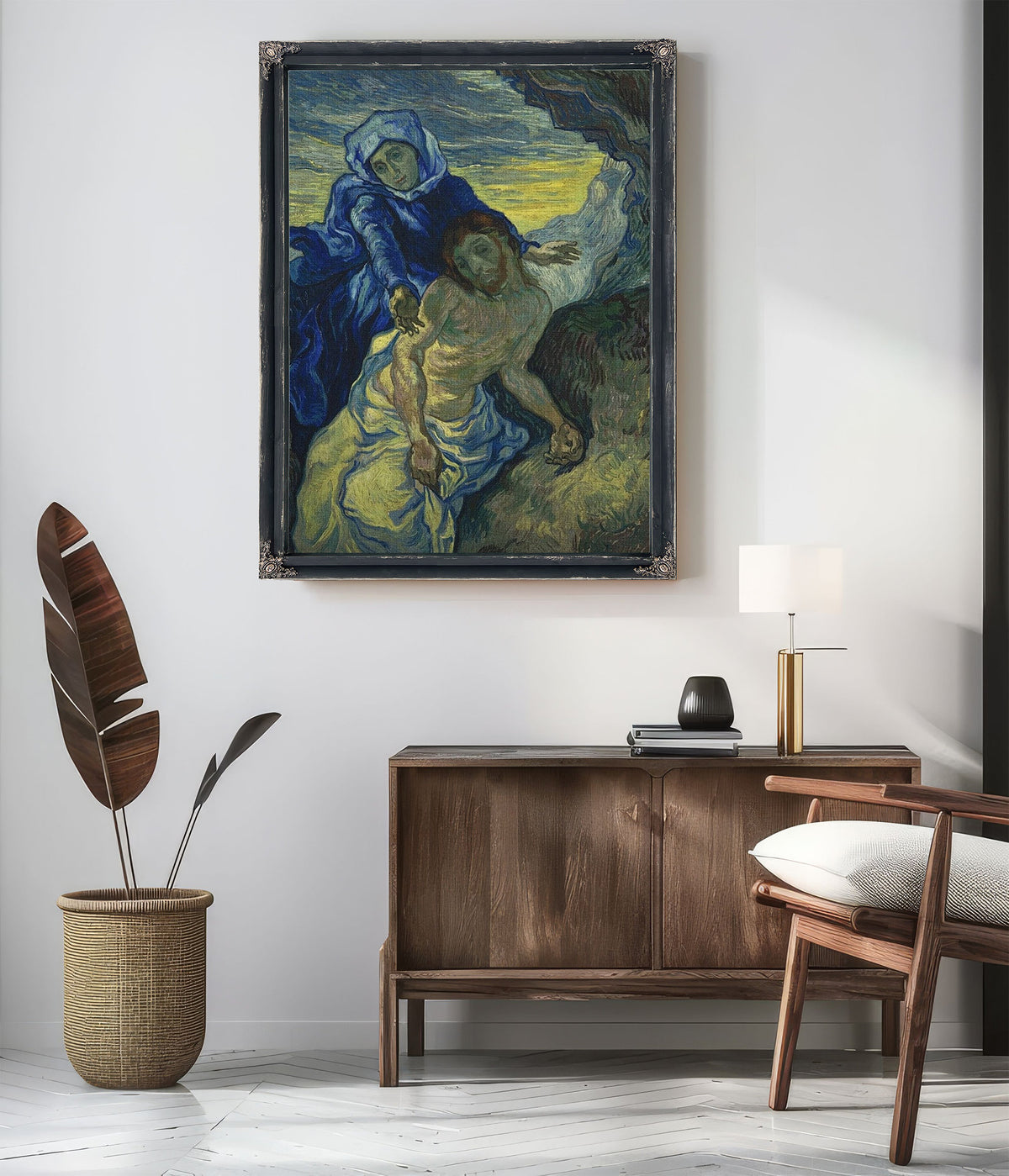 Pieta (After Delacroix) Saint Remy (Piedad Saint Remy) By Vincent Van Gogh