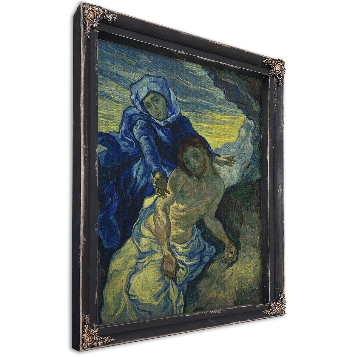 Pieta (After Delacroix) Saint Remy (Piedad Saint Remy) By Vincent Van Gogh