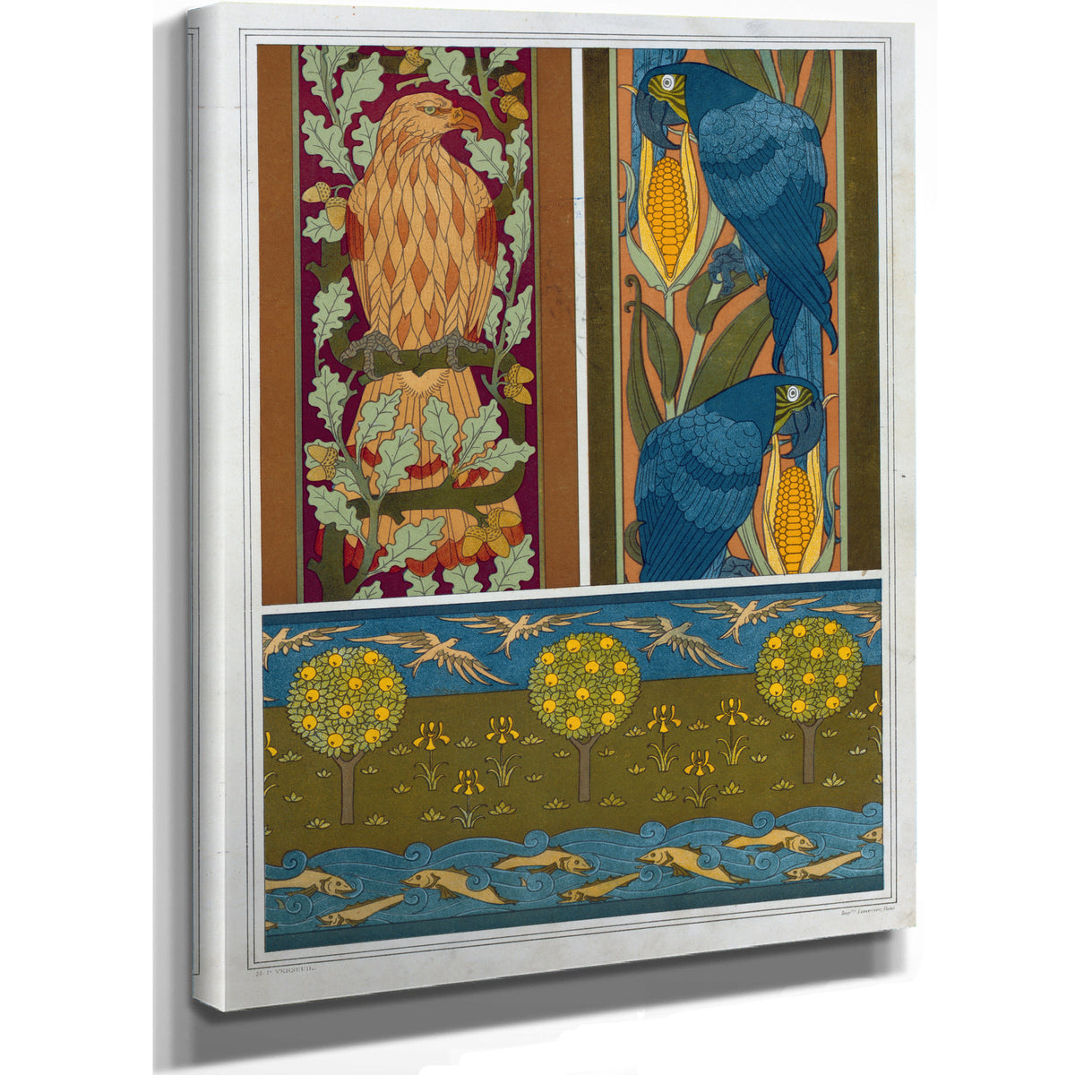 Aigle et Chene Aras et Mais Bordures By Pillard Verneuil