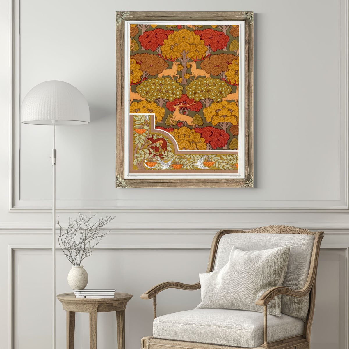 Cerfs et Arbres Papier Peint Ecureuil By Pillard Verneuil