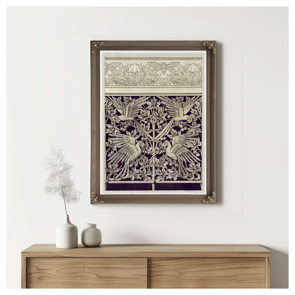 Cigales et Anemones Bordure de By Pillard Verneuil