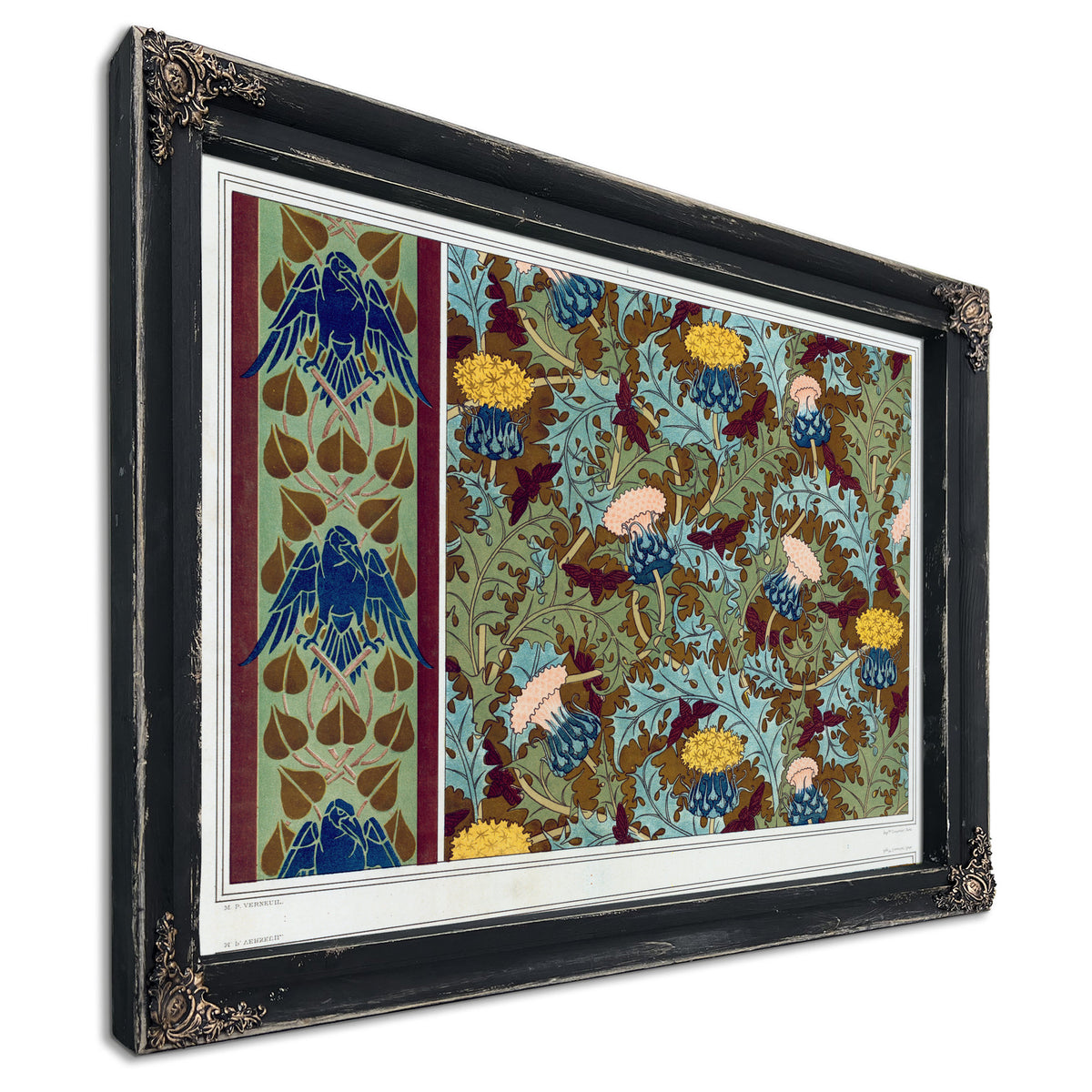 Corbeaux Bordure Au Pochoir Cigales et By Pillard Verneuil