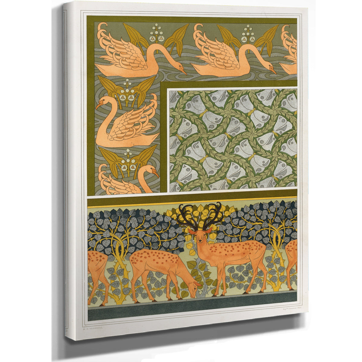 Cygnes et Sagittaire Bordure By Pillard Verneuil