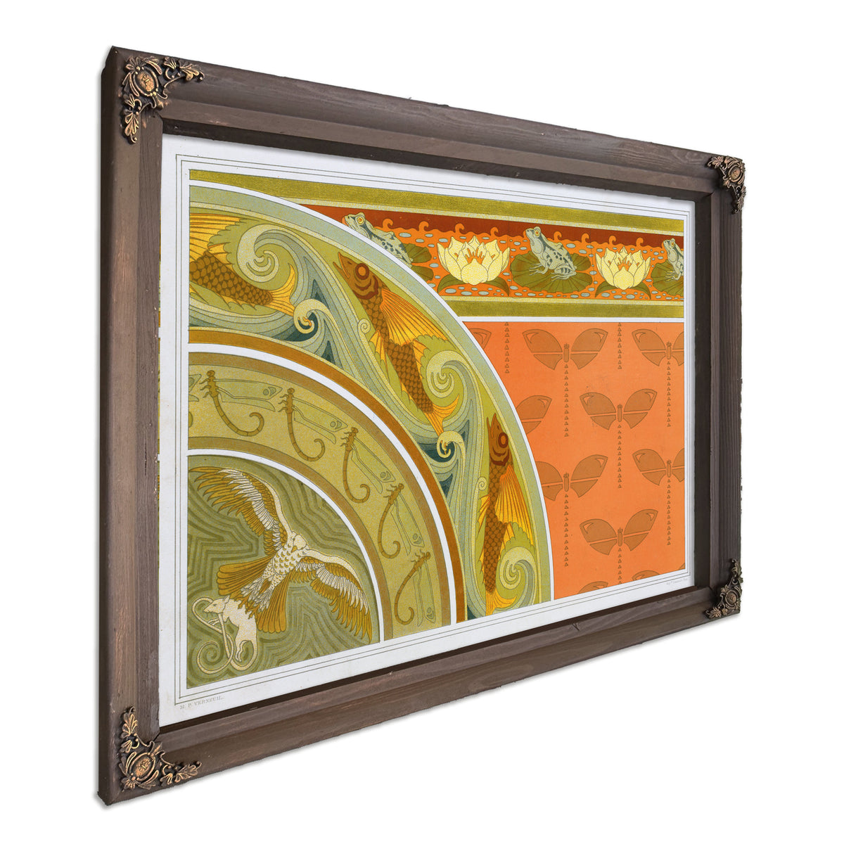 Grenouilles et Nenuphars Bordure By Pillard Verneuil