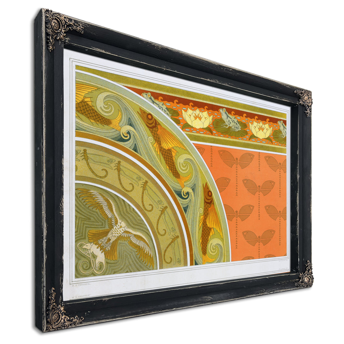 Grenouilles et Nenuphars Bordure By Pillard Verneuil