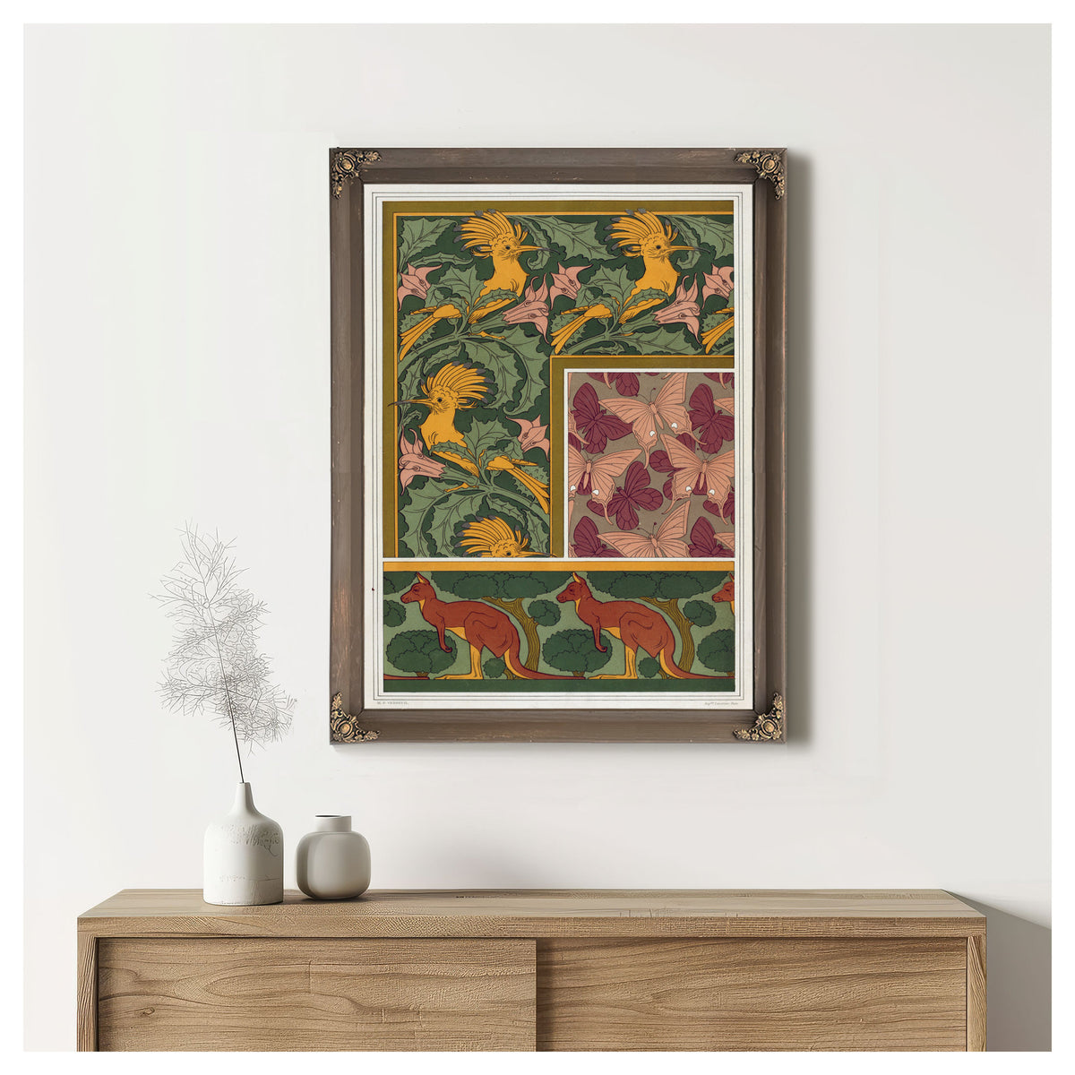 Huppes et Stramoine Bordure Papillons By Pillard Verneuil