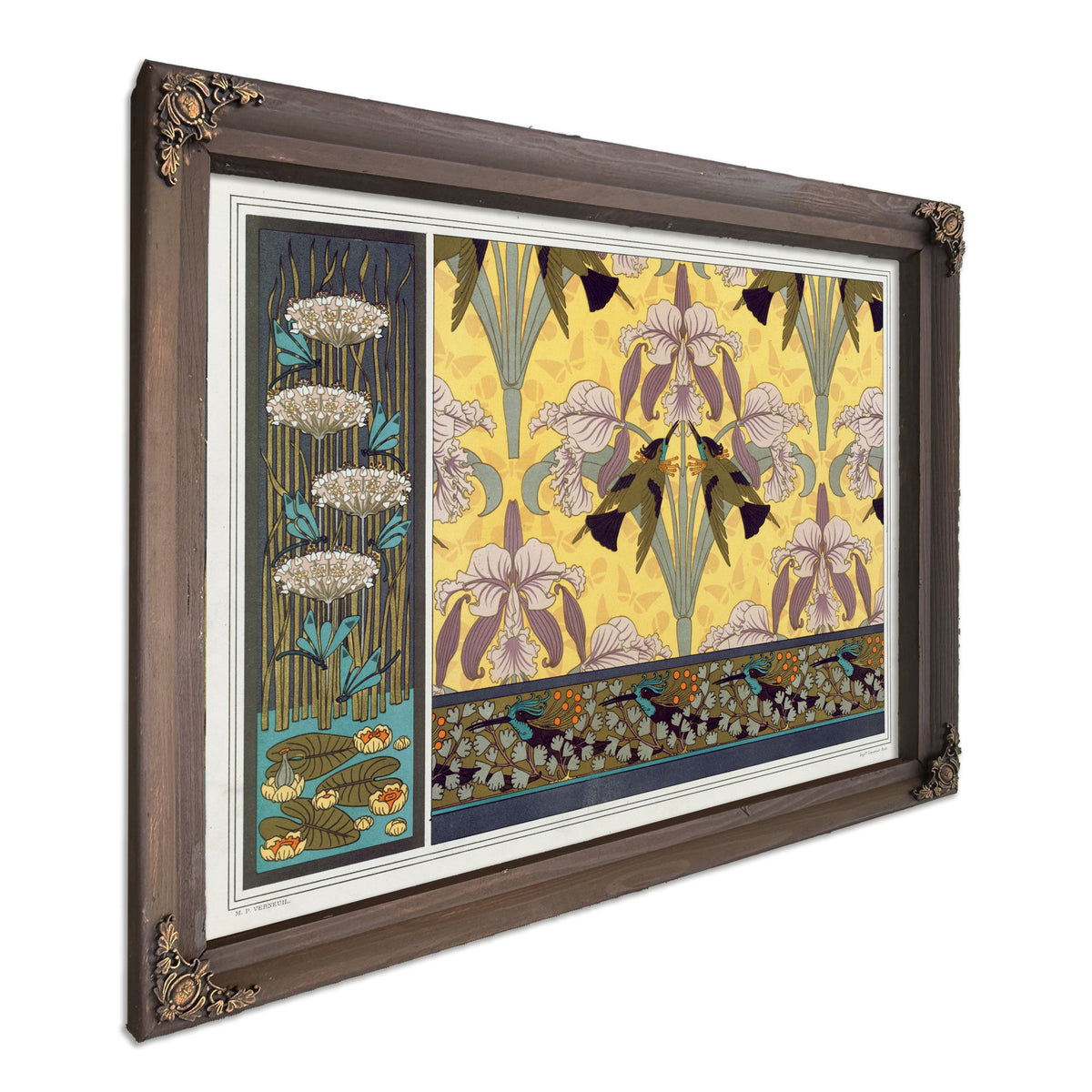 Libellules Butome En Ombelle Nenuphars By Pillard Verneuil
