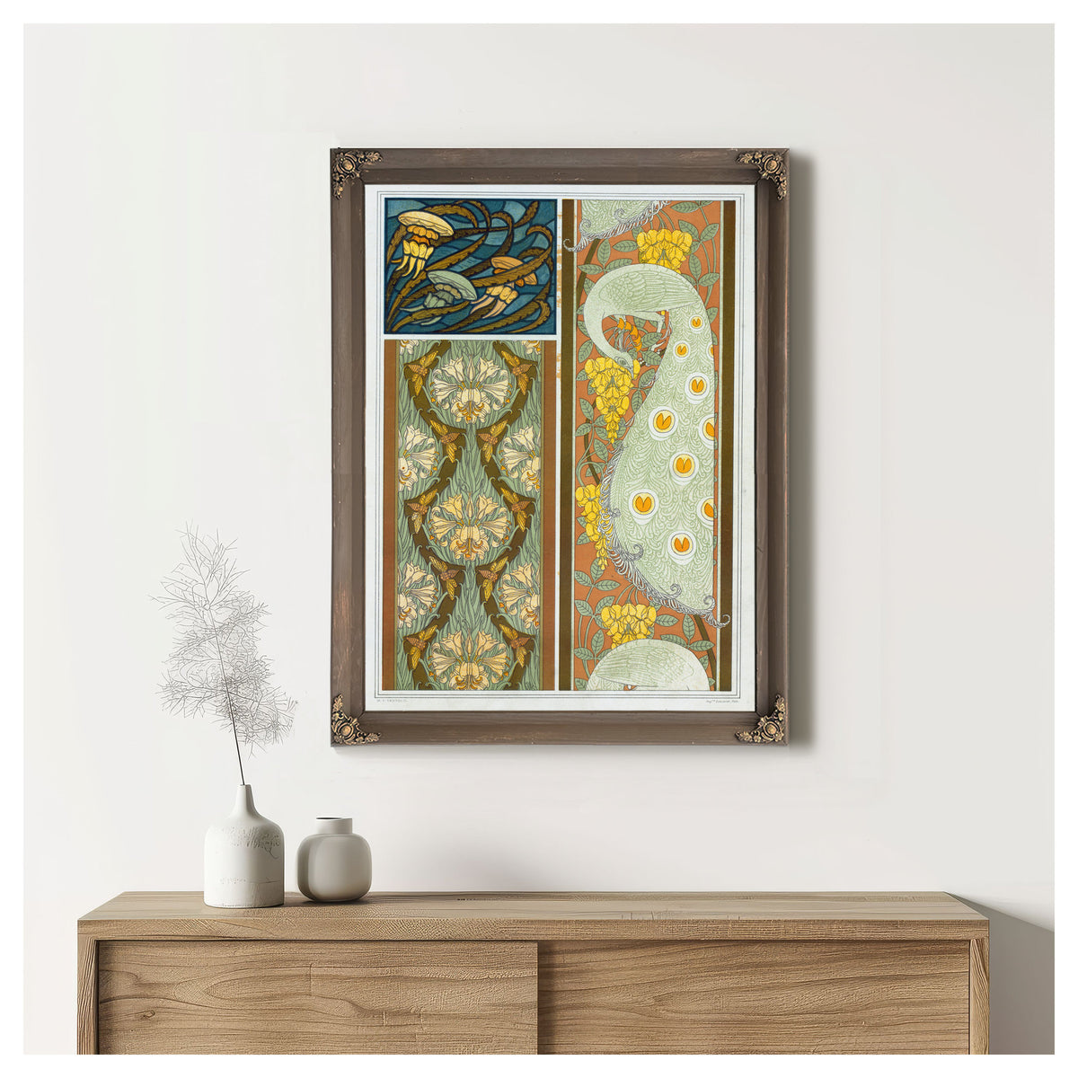 Meduses et Algues Vitrail Cigales et By Pillard Verneuil