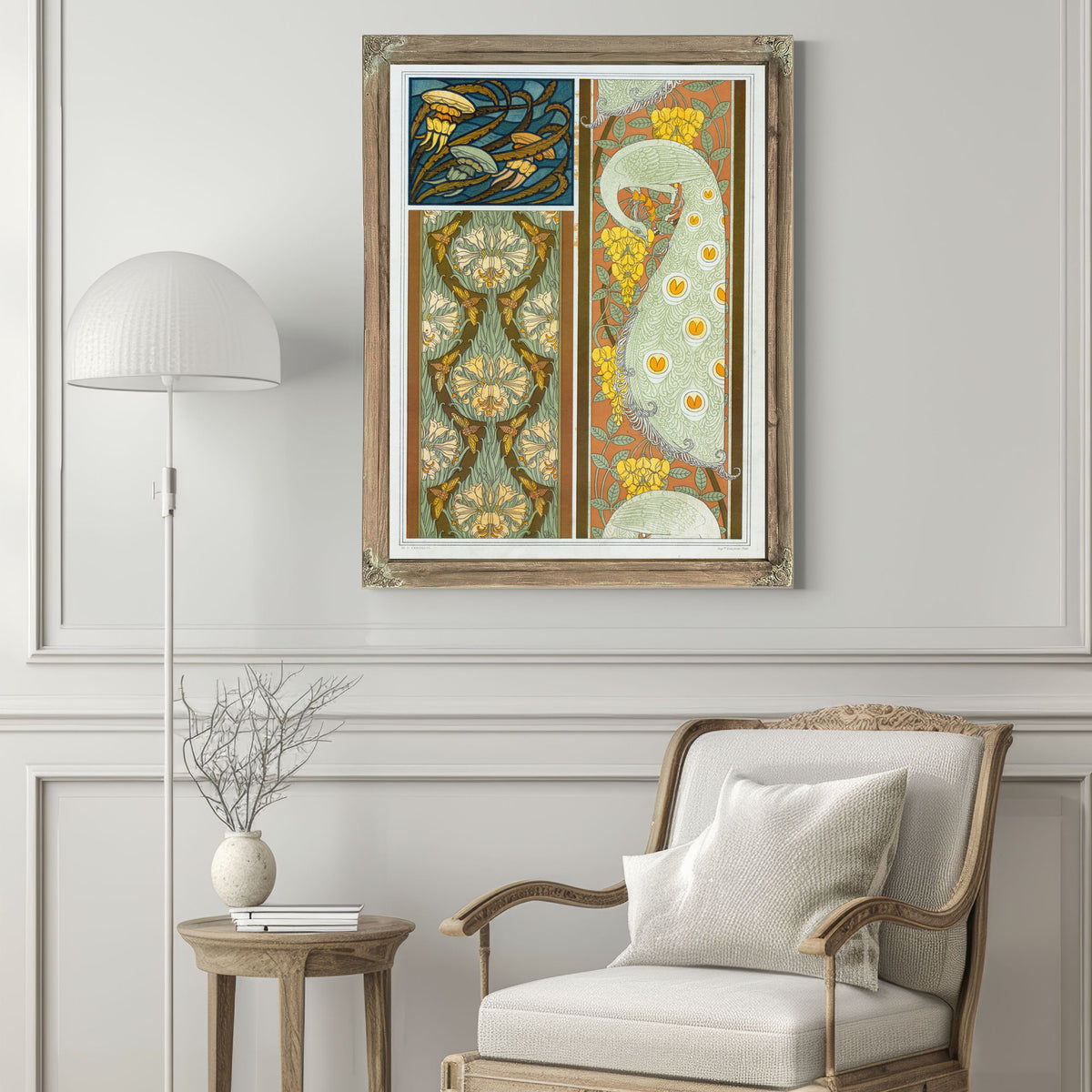 Meduses et Algues Vitrail Cigales et By Pillard Verneuil