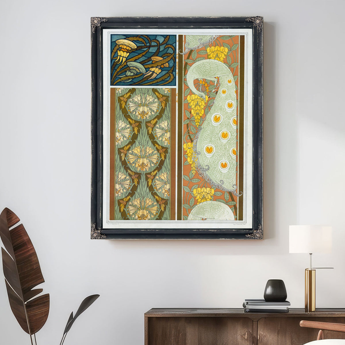 Meduses et Algues Vitrail Cigales et By Pillard Verneuil