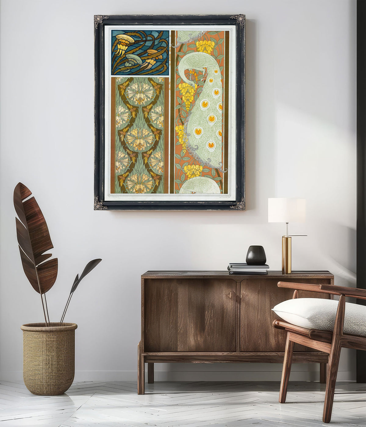 Meduses et Algues Vitrail Cigales et By Pillard Verneuil