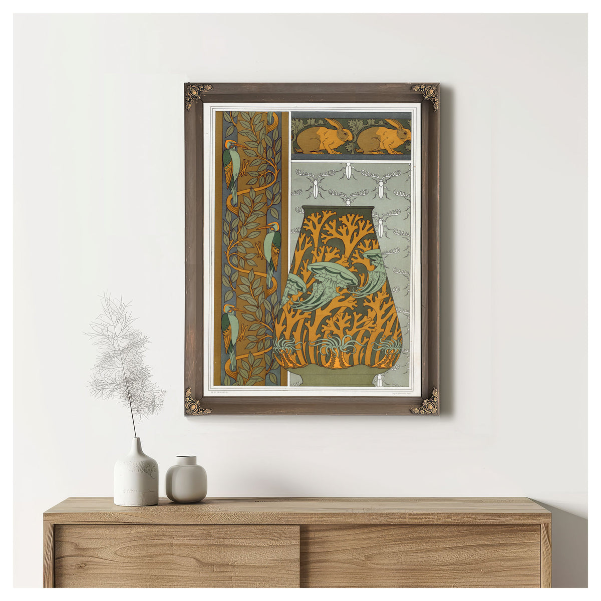 Piverts et Arbre Bordure Verticale By Pillard Verneuil