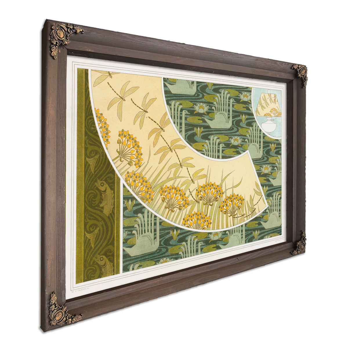 Poissons Frise Au Pochoir Libellules By Pillard Verneuil