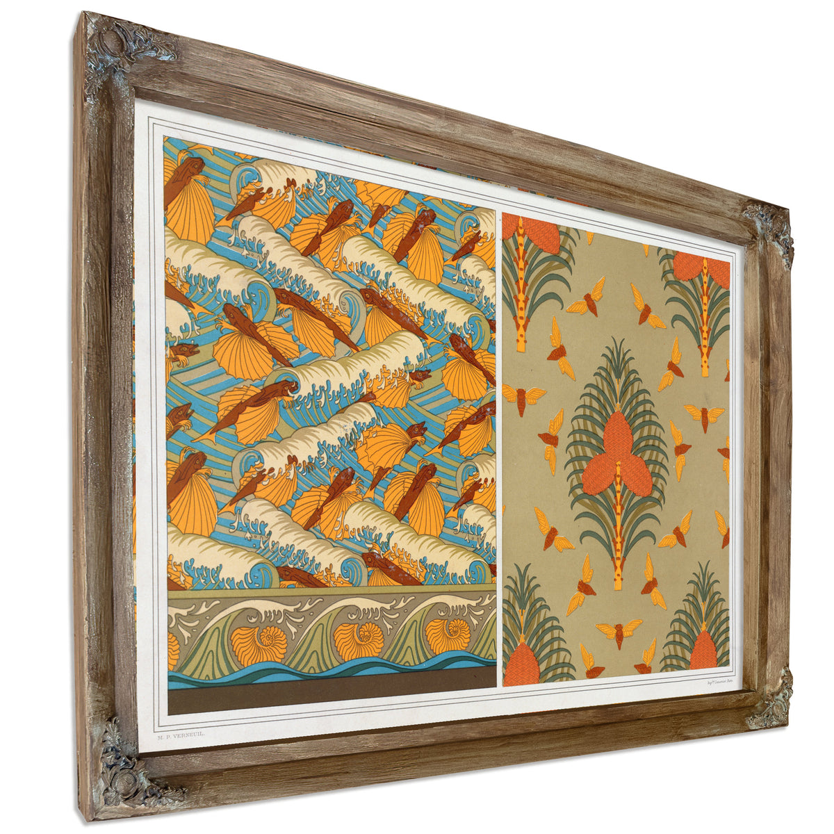 Poissons Volants et Vagues Papier By Pillard Verneuil
