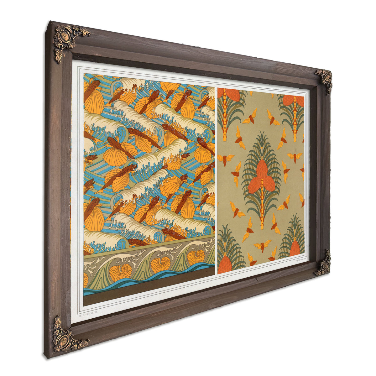 Poissons Volants et Vagues Papier By Pillard Verneuil