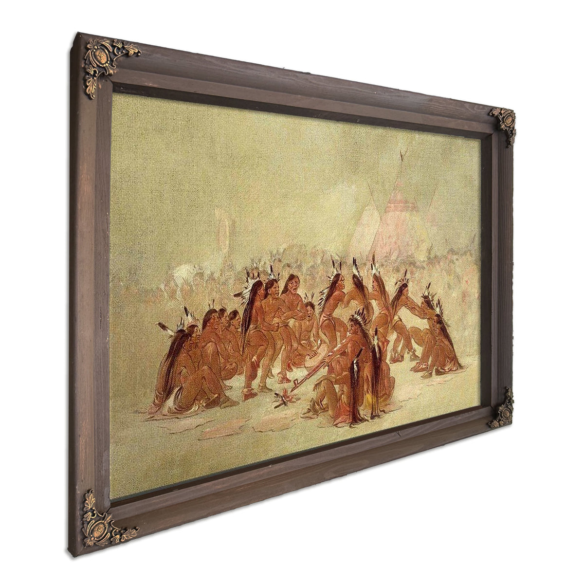 Pipe Dance, Assiniboine By George Catlin