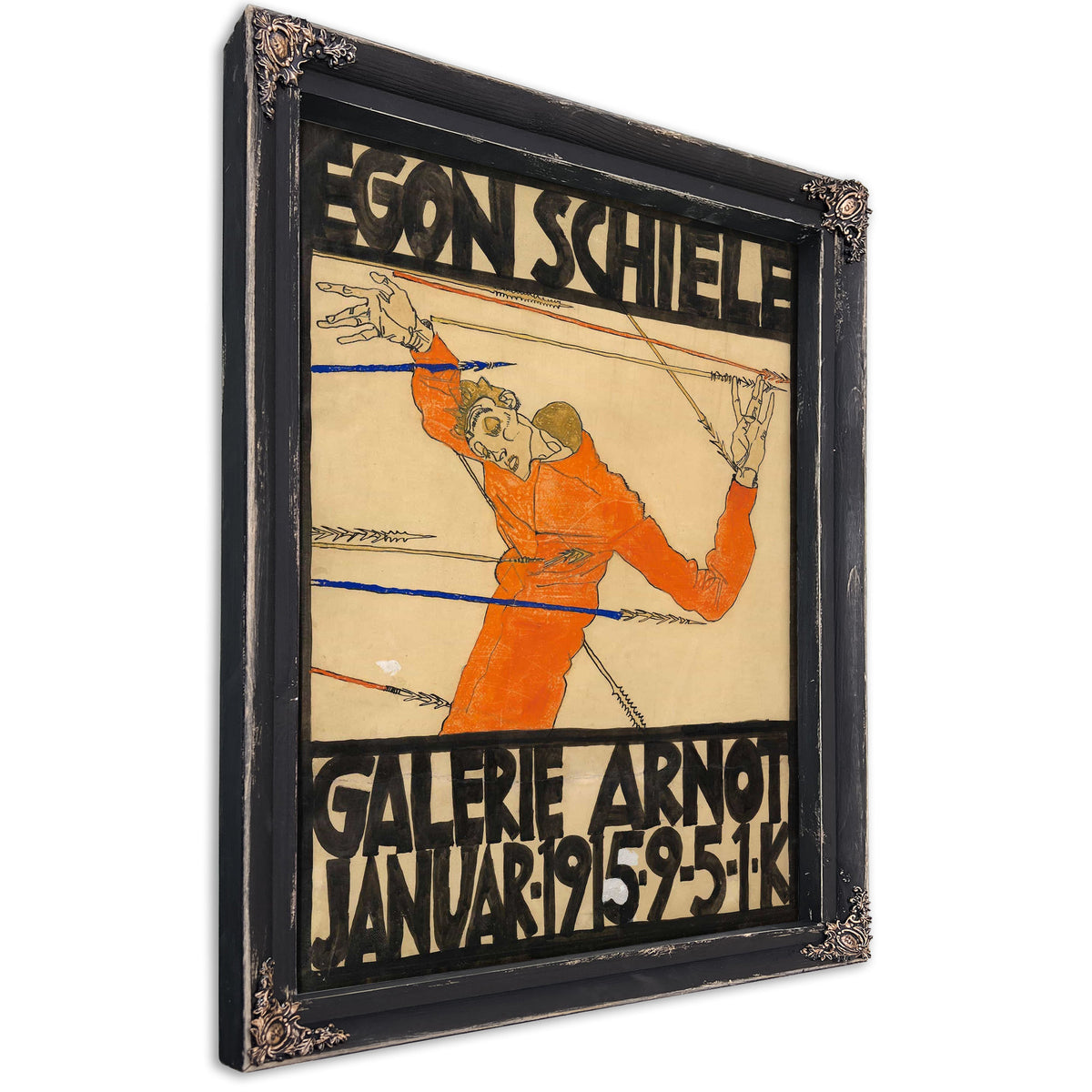 Plakat Der Schiele Ausstellung In Der Galerie Arnot by Egon Schiele