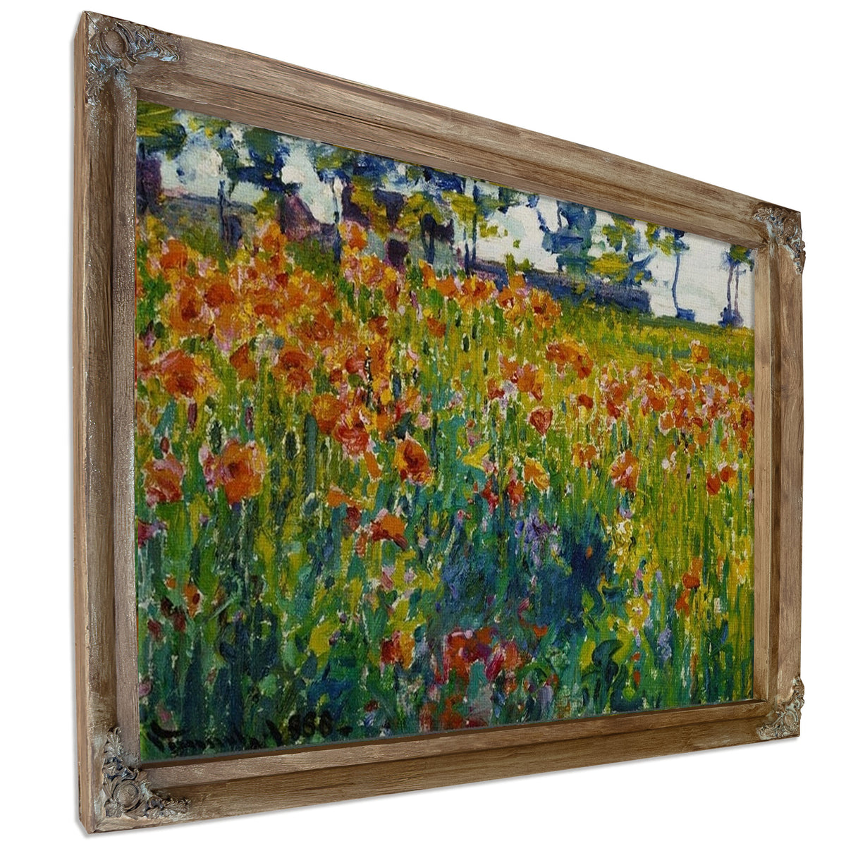 Poppies In France By Robert William Vonnoh