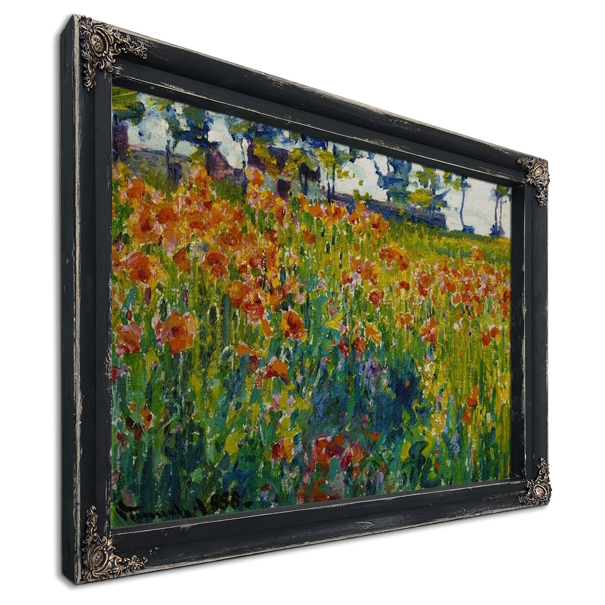 Poppies In France By Robert William Vonnoh