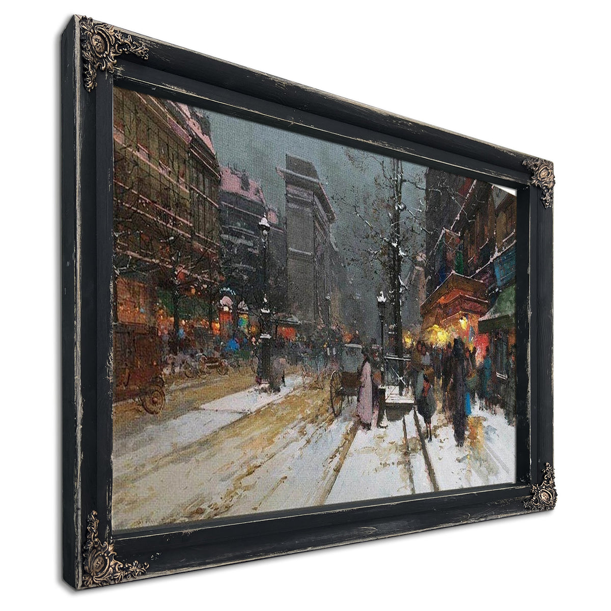 Porte Saint Denis Paris By Eugene Galien Laloue