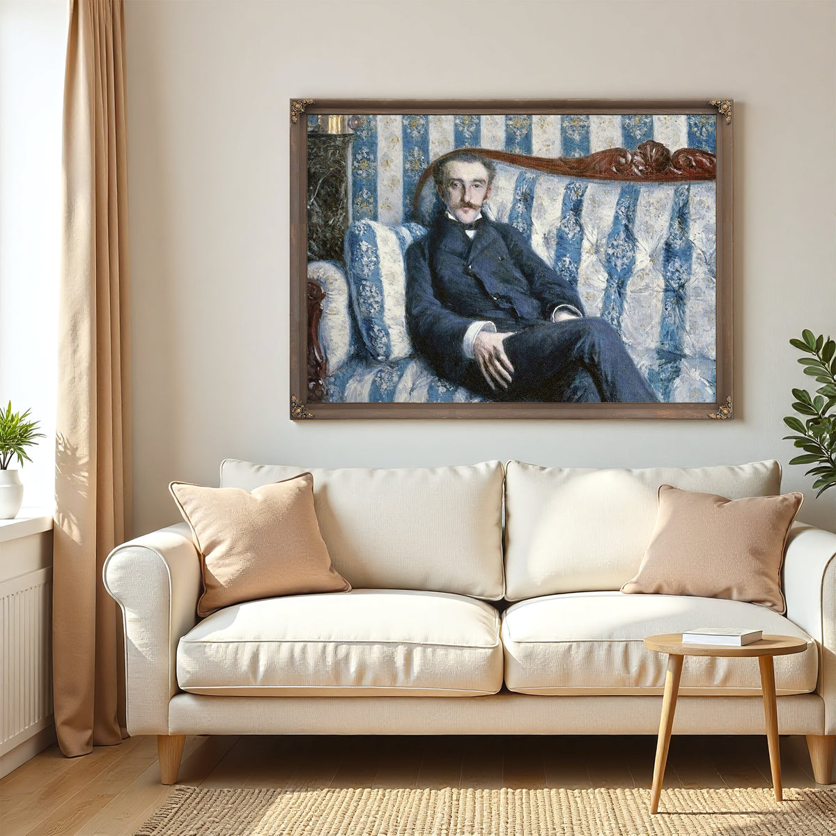Portrait De Monsieur R By Gustave Caillebotte