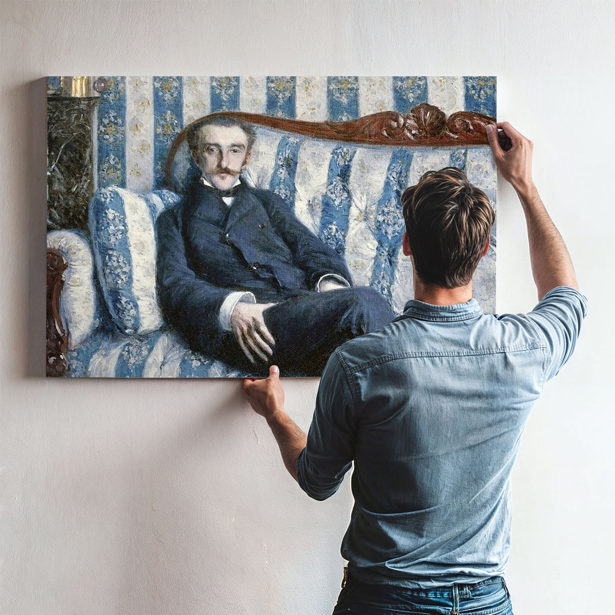 Portrait De Monsieur R By Gustave Caillebotte