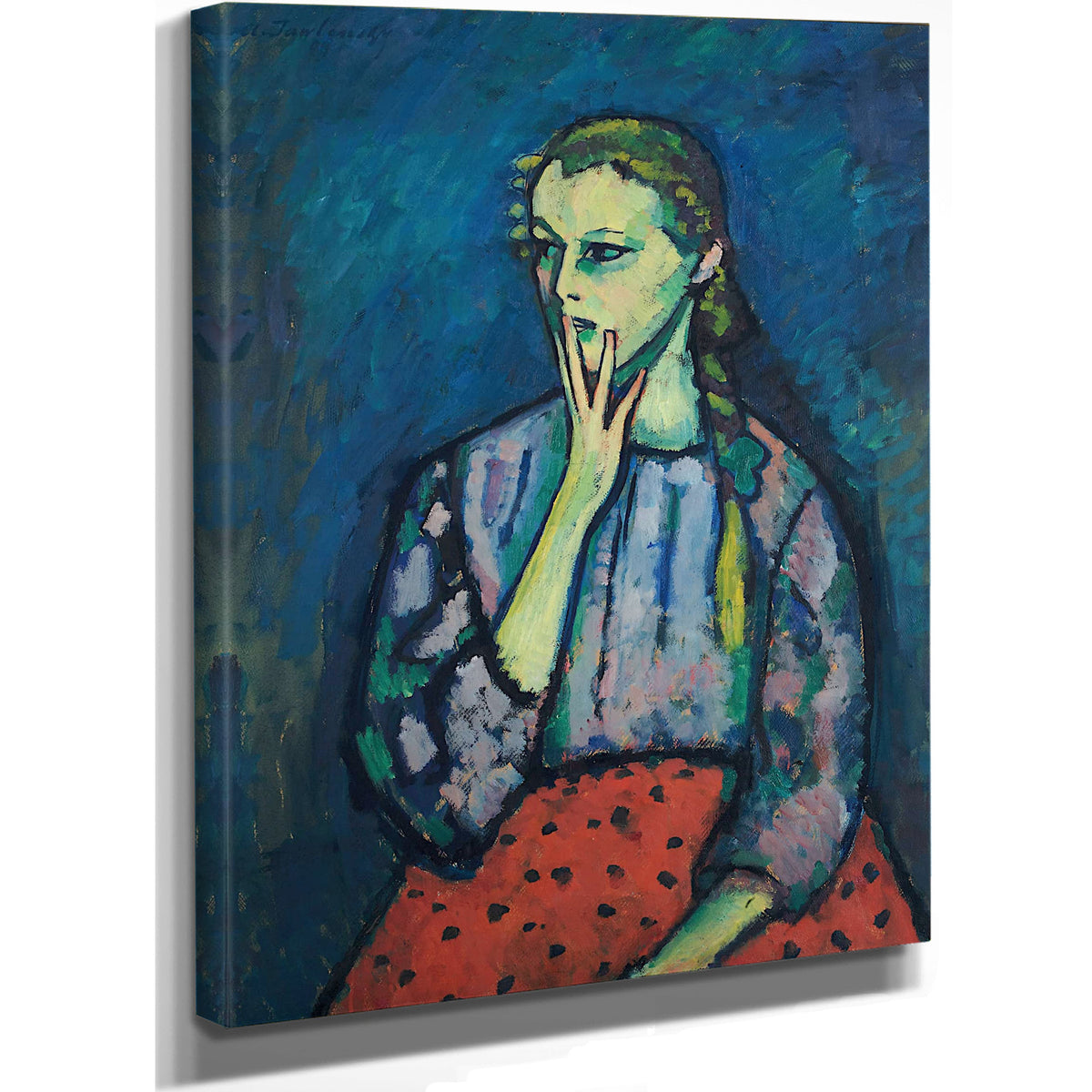 Portrait Of A Girl by Alexej Von Jawlensky