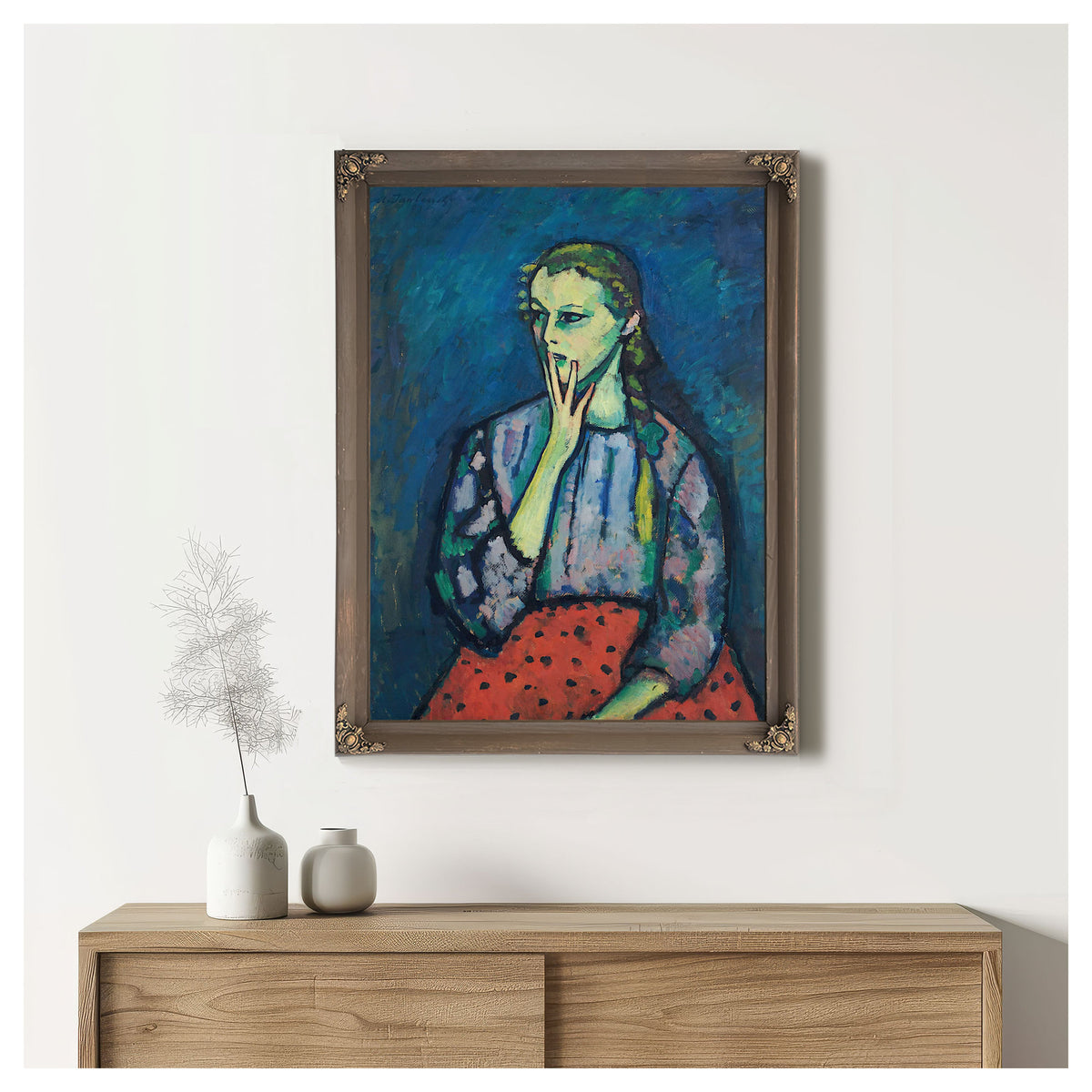 Portrait Of A Girl by Alexej Von Jawlensky