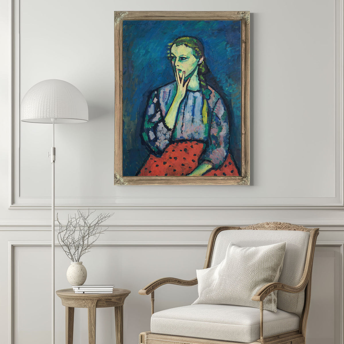 Portrait Of A Girl by Alexej Von Jawlensky