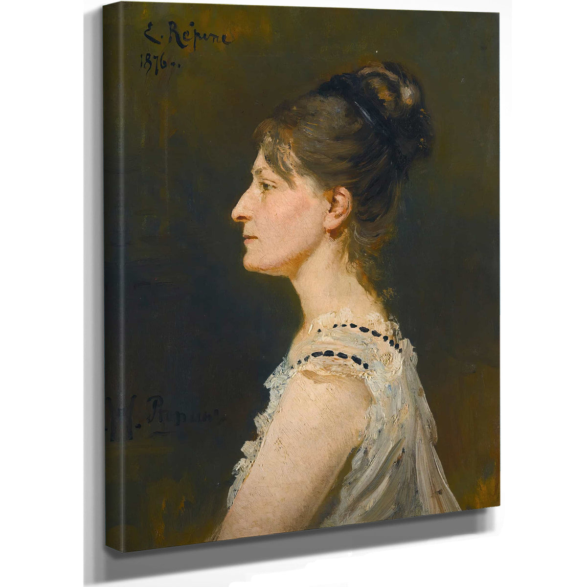 Portrait Of A Lady Said To Be Maria Grigorievna Ge by Ilya Efimovich Repin