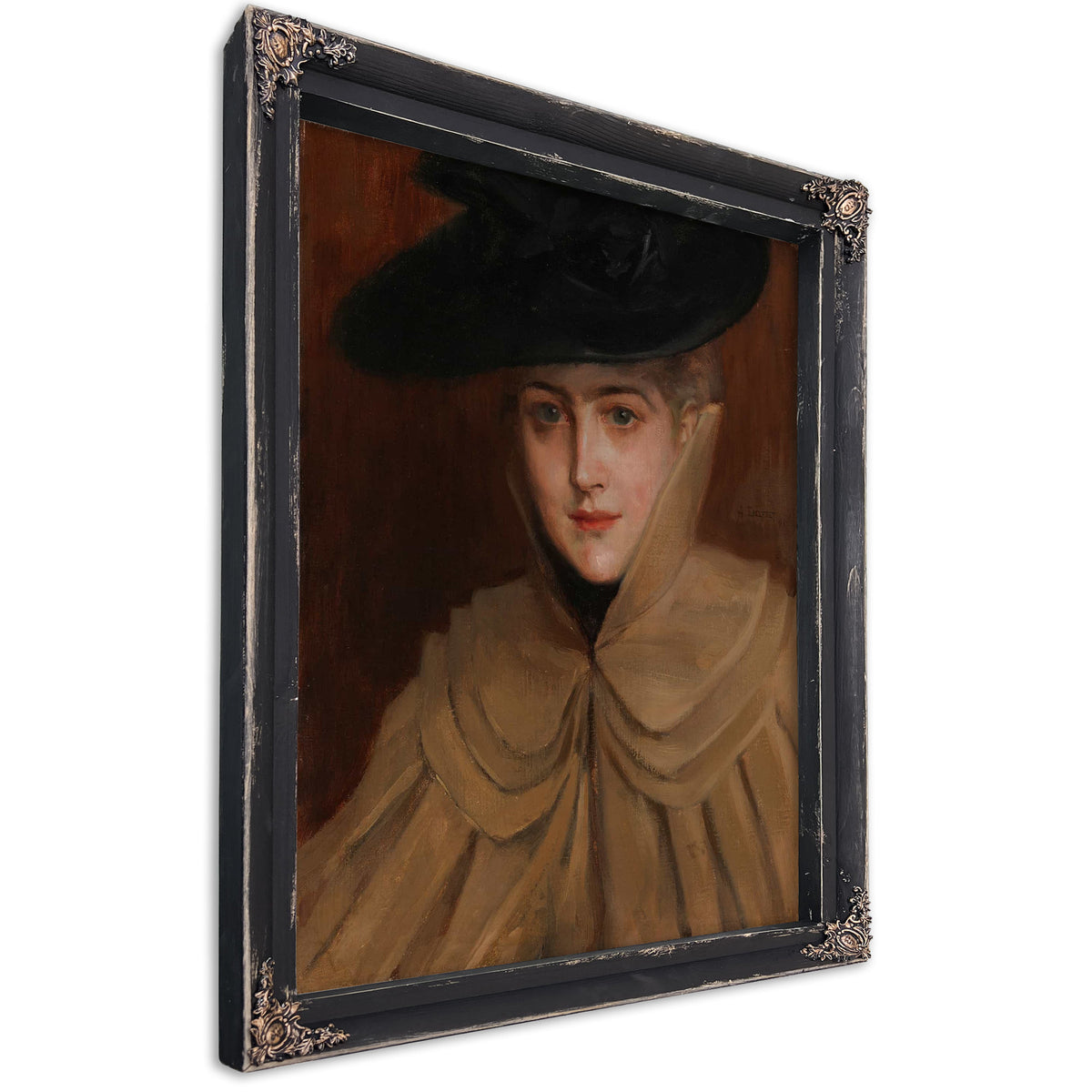 Portrait Of A Young Woman by Albert Edelfelt