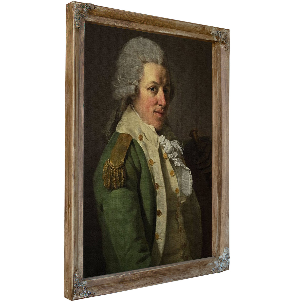 Portrait Of An Aristocrat In Uniform 1790 By Joseph Ducreux