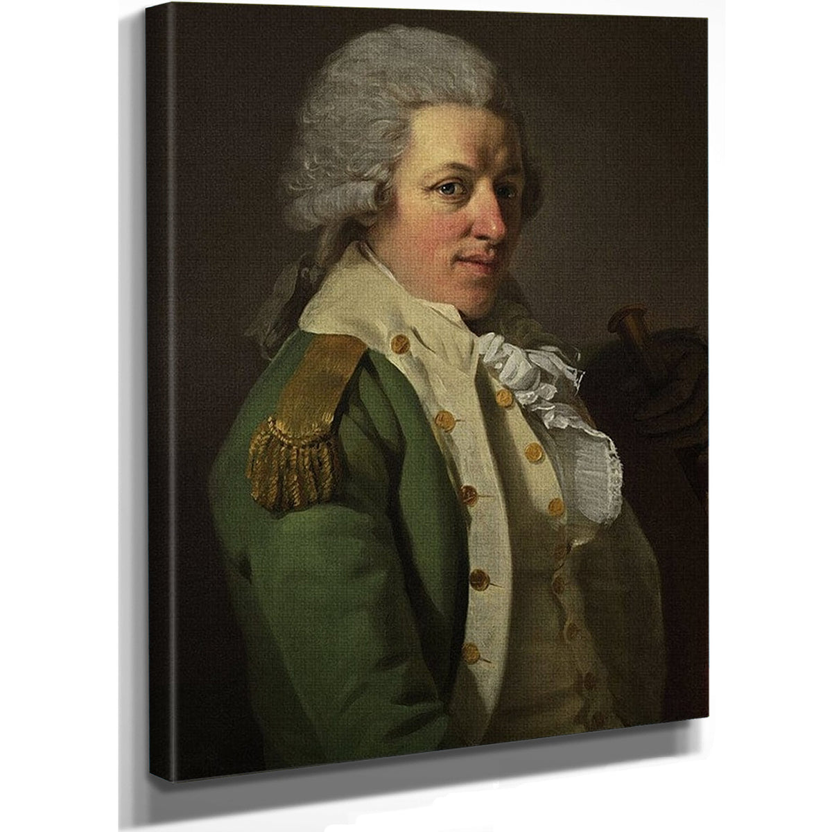 Portrait Of An Aristocrat In Uniform 1790 By Joseph Ducreux