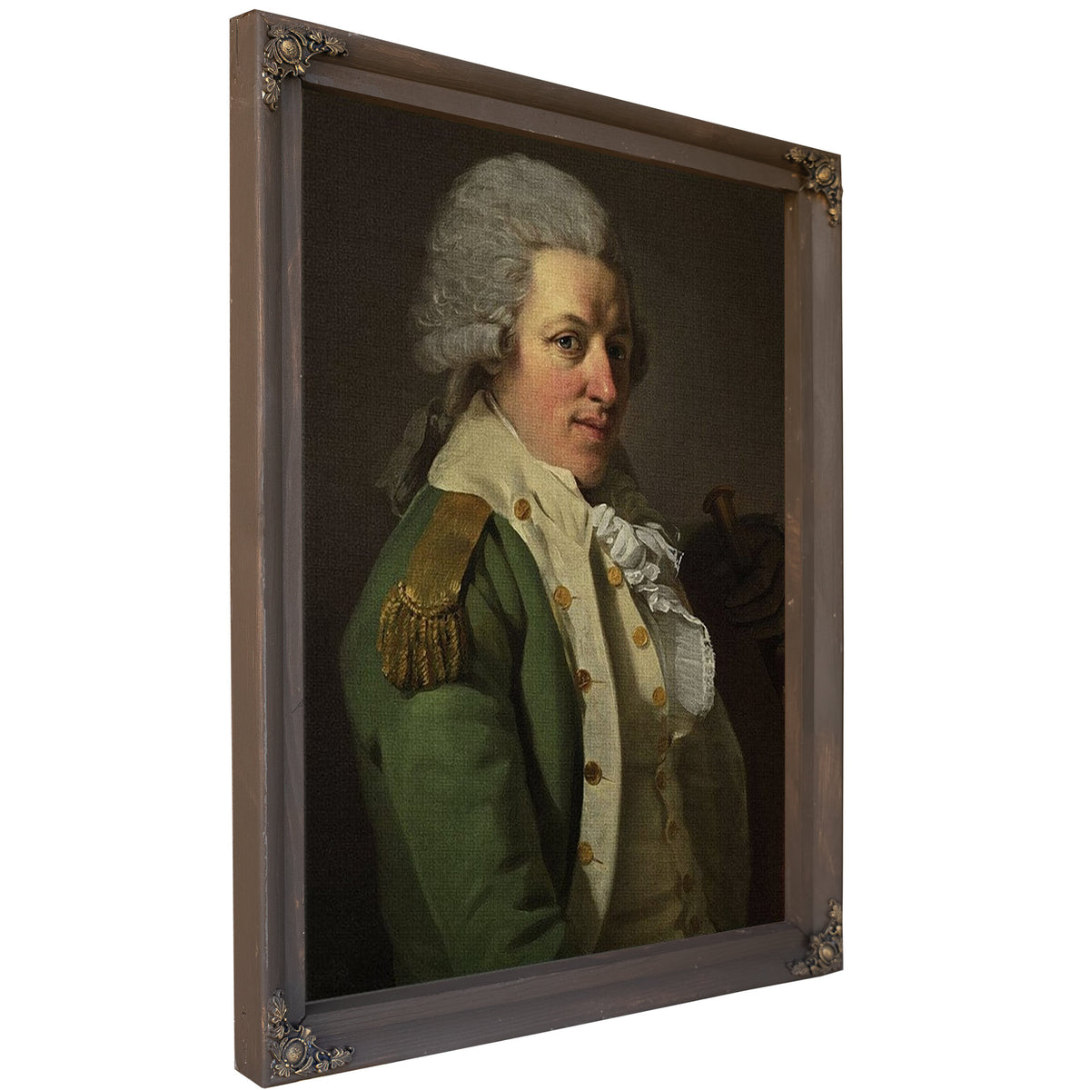 Portrait Of An Aristocrat In Uniform 1790 By Joseph Ducreux