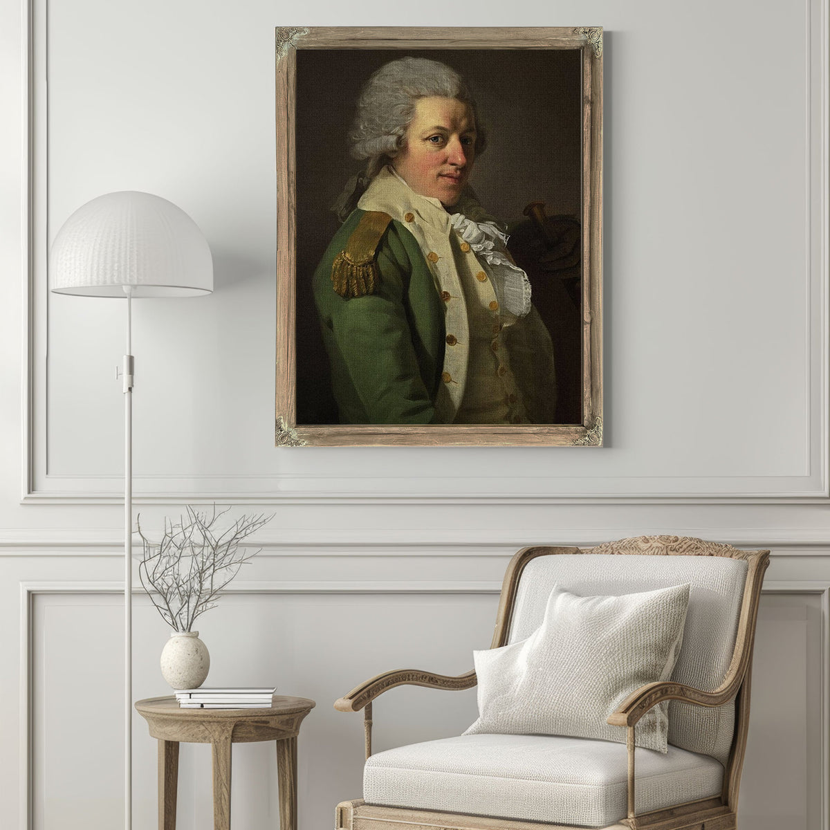 Portrait Of An Aristocrat In Uniform 1790 By Joseph Ducreux