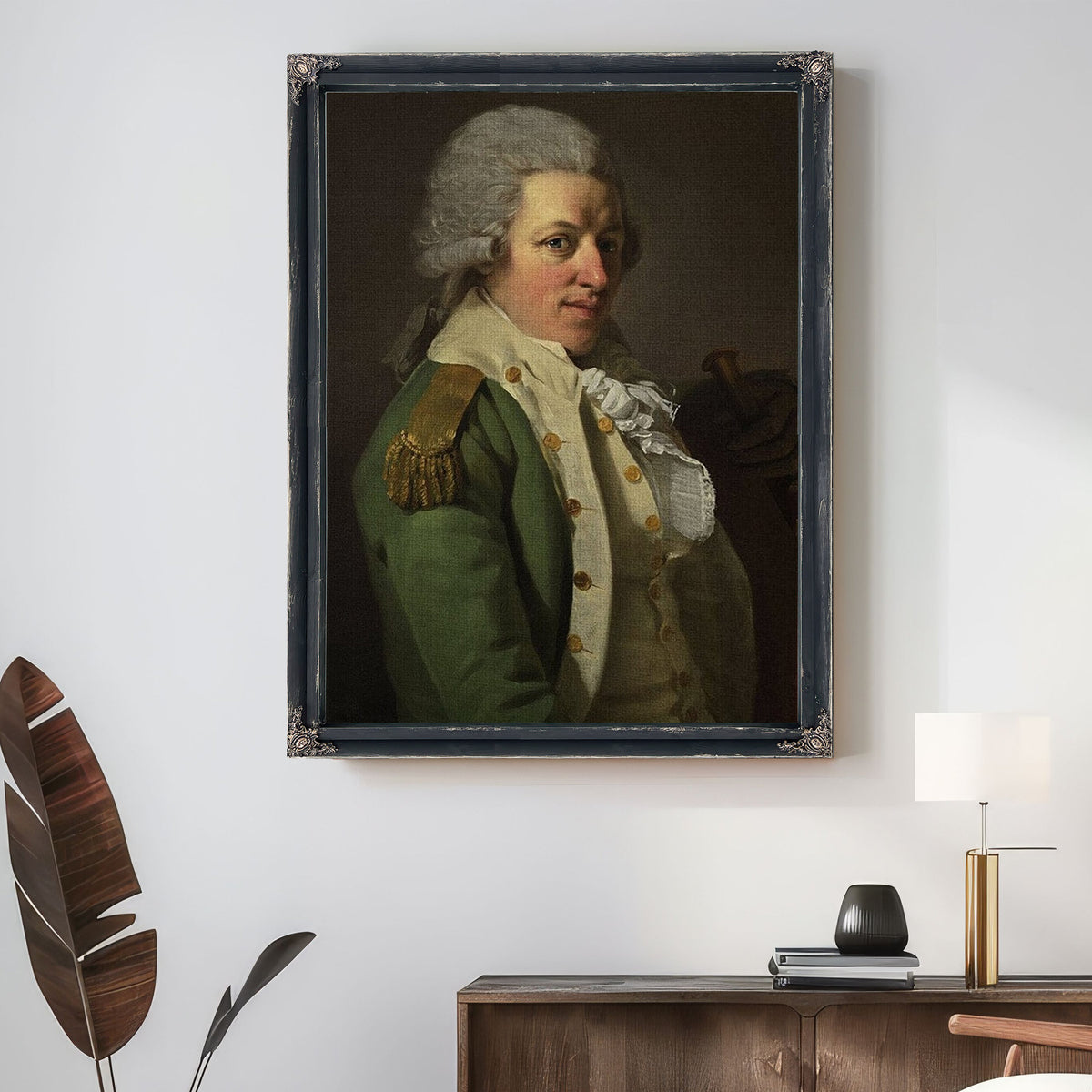Portrait Of An Aristocrat In Uniform 1790 By Joseph Ducreux