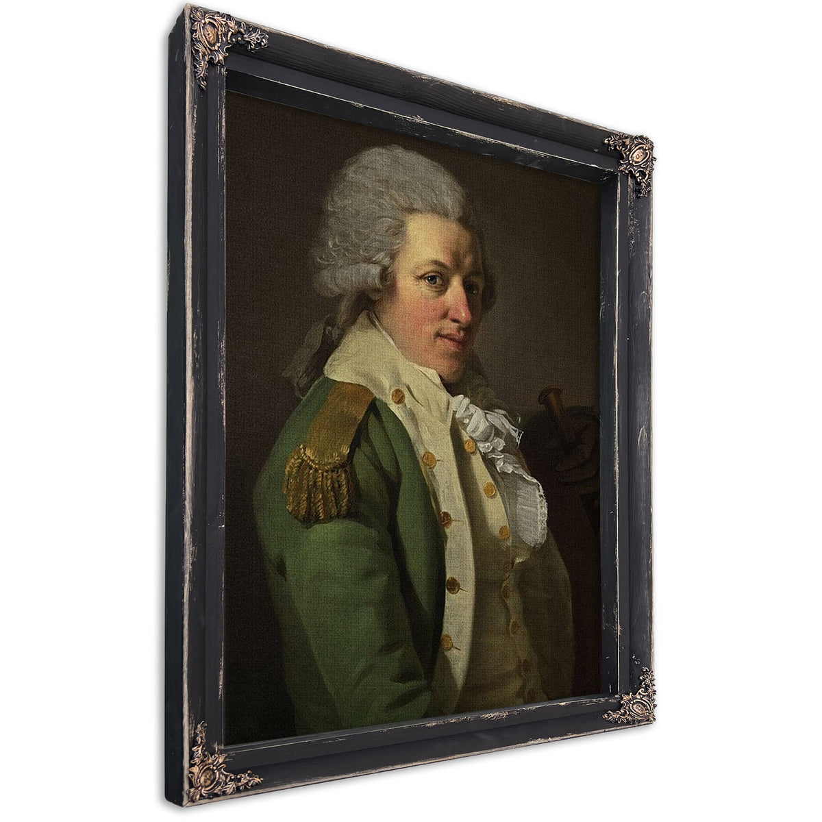 Portrait Of An Aristocrat In Uniform 1790 By Joseph Ducreux