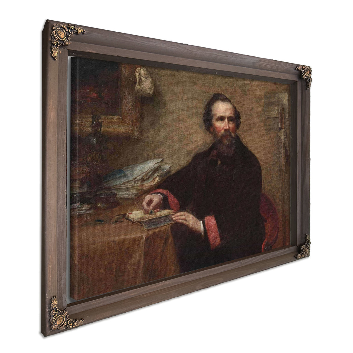 Portrait Of Genio C Scott by Eastman Johnson