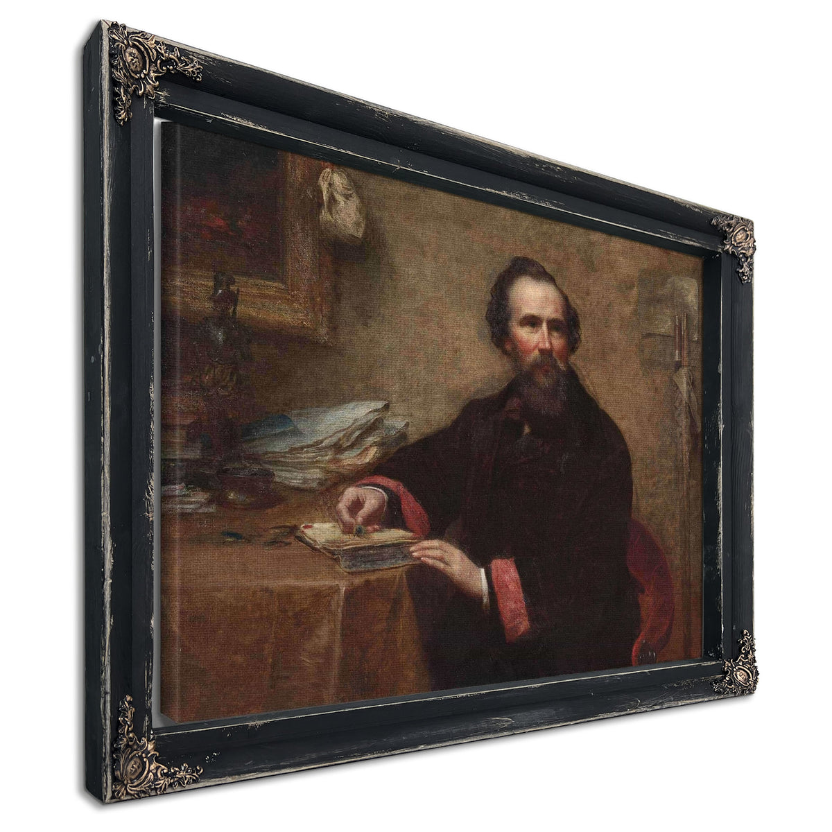 Portrait Of Genio C Scott by Eastman Johnson
