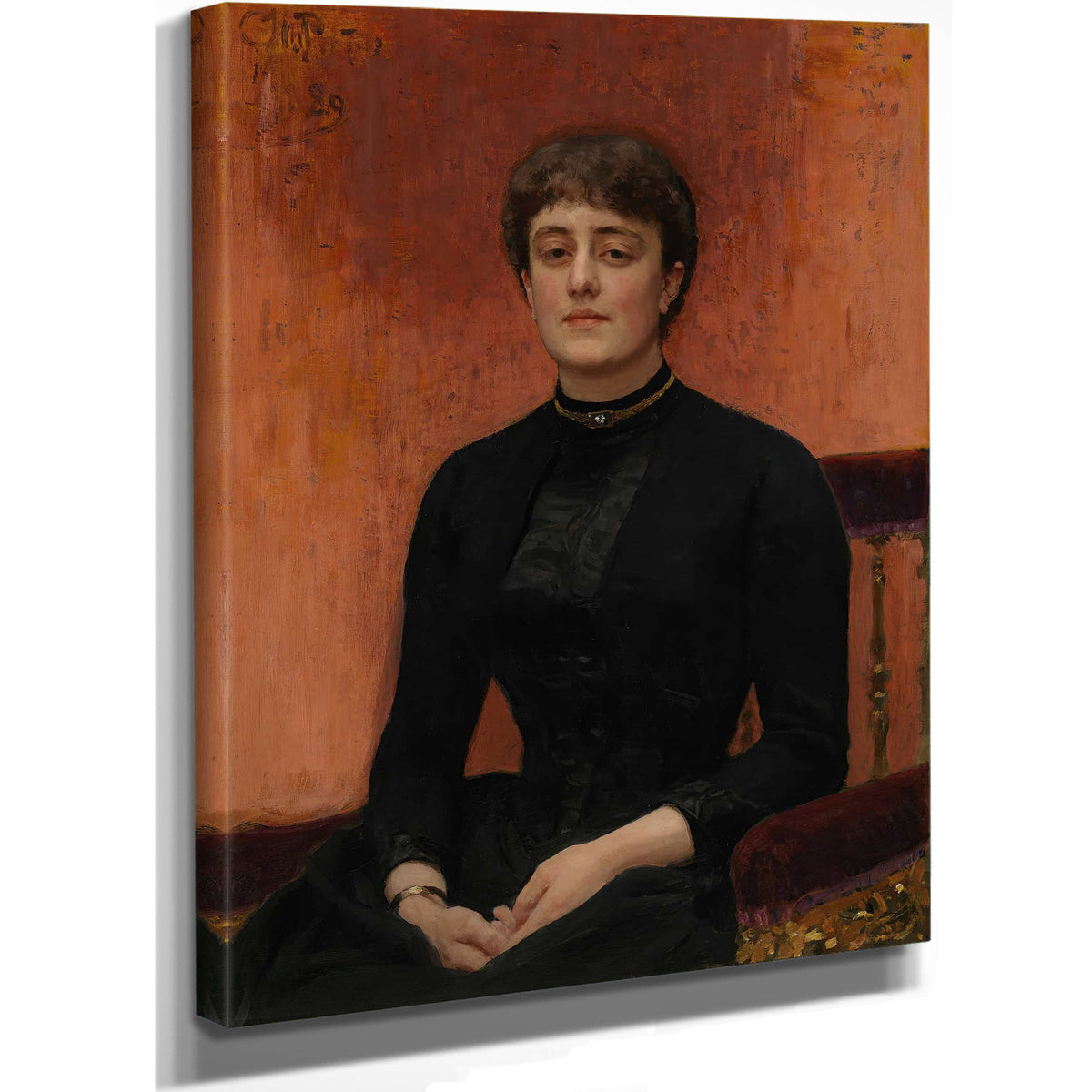 Portrait Of Jelizaveta Zvantseva by Ilya Efimovich Repin