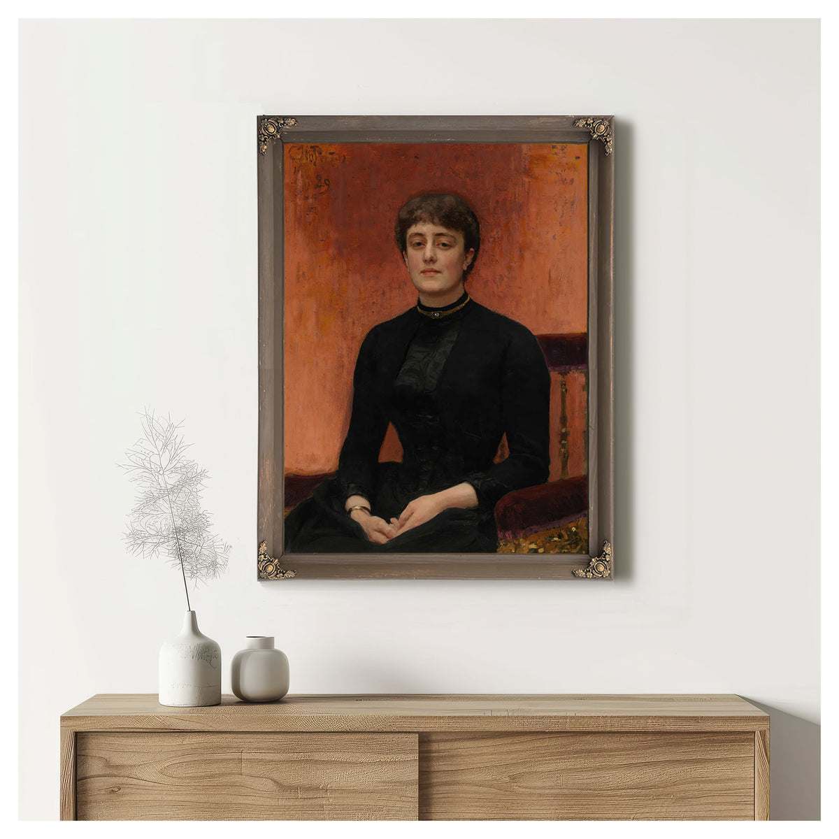 Portrait Of Jelizaveta Zvantseva by Ilya Efimovich Repin