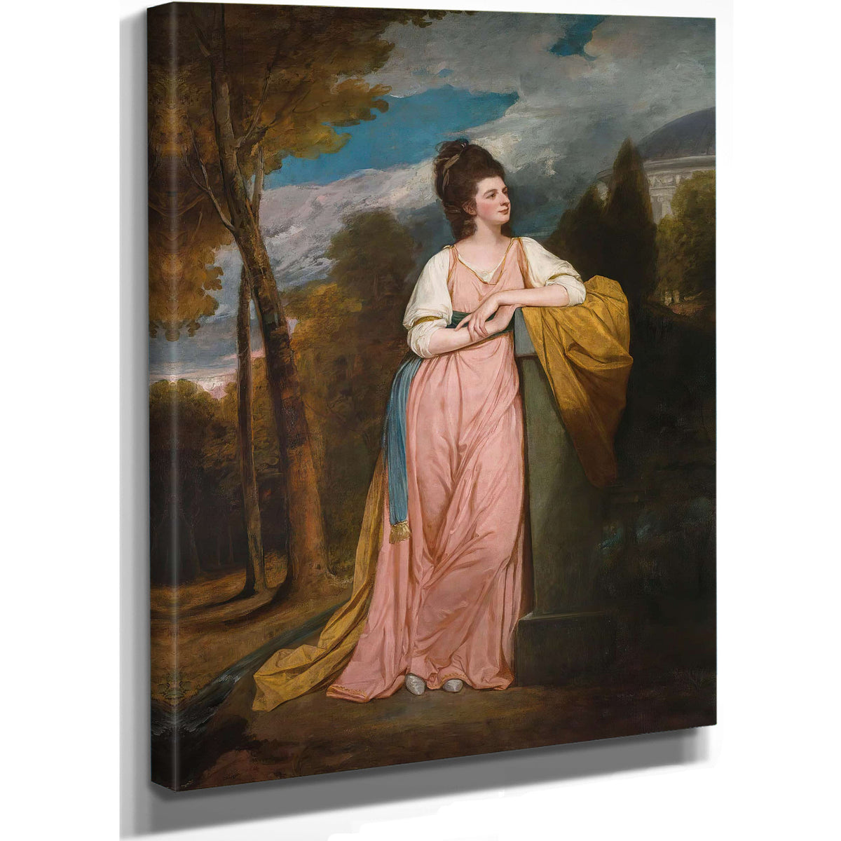 Portrait Of Lady Elizabeth Capell Lady Monson by George Romney